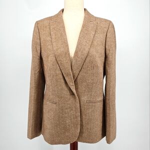 J Crew Herringbone Wool-Blend Holland Blazer Size 12 NWT